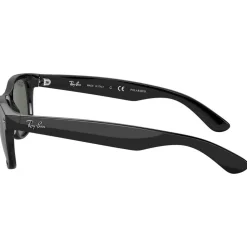 Lunettes de soleil Ray Ban RB2132 New Wayfarer Classic Polished Black Green Polarized