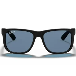 Lunettes de soleil Ray Ban RB4165 Justin Classic Matte Rubber Dark Blue Polar