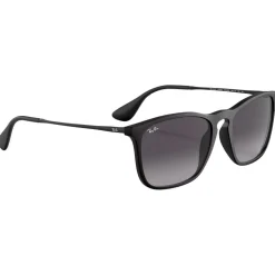 Lunettes de soleil Ray Ban RB4187 Chris Matte Rubber Black Dark Grey Gradient