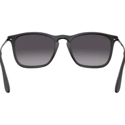 Lunettes de soleil Ray Ban RB4187 Chris Matte Rubber Black Dark Grey Gradient