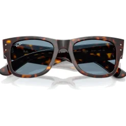 Lunettes de soleil Ray Ban RB0840S Mega Wayfarer Polished Havana Blue