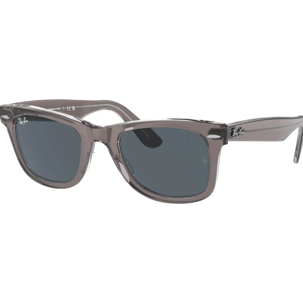 Lunettes de soleil Ray Ban RB2140 Original Wayfarer Classic Polished Grey Transparent Blue