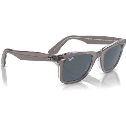 Lunettes de soleil Ray Ban RB2140 Original Wayfarer Classic Polished Grey Transparent Blue