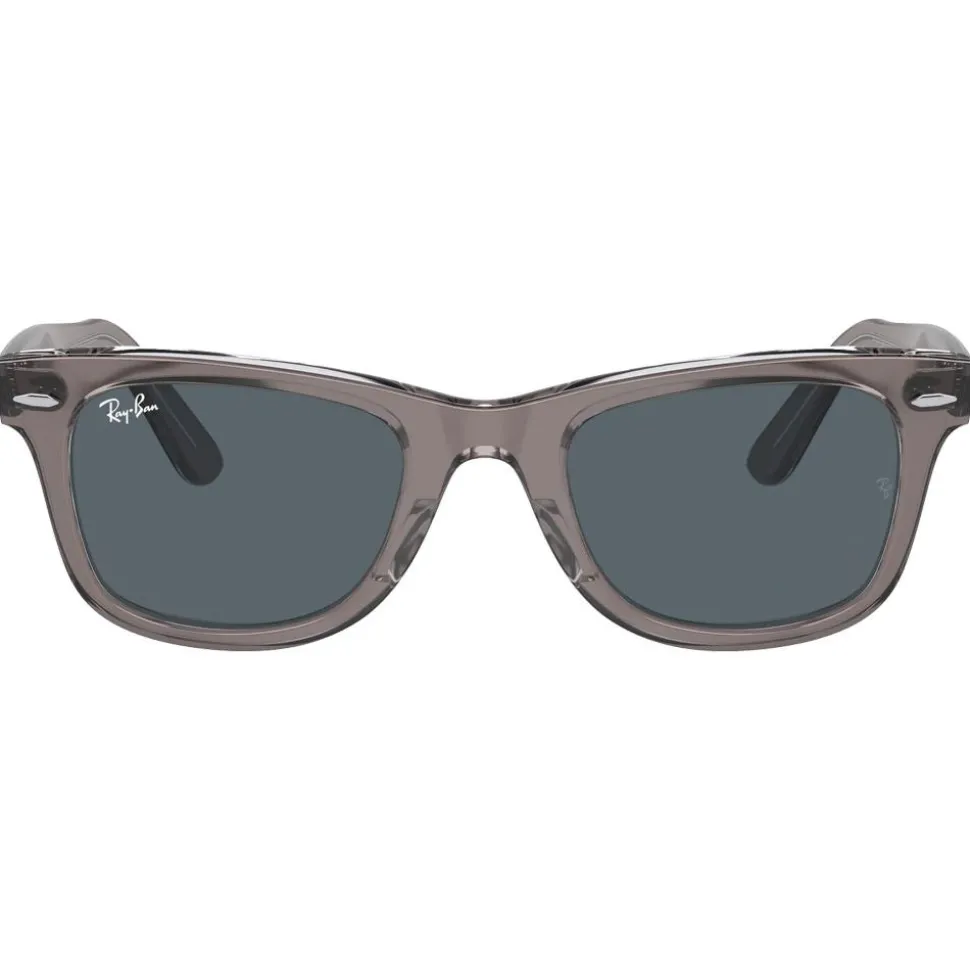 Lunettes de soleil Ray Ban RB2140 Original Wayfarer Classic Polished Grey Transparent Blue