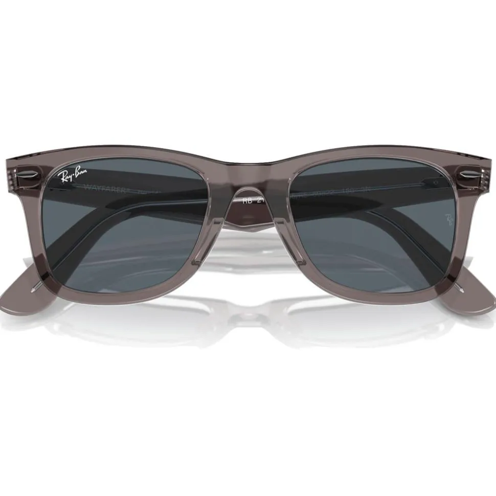 Lunettes de soleil Ray Ban RB2140 Original Wayfarer Classic Polished Grey Transparent Blue