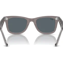 Lunettes de soleil Ray Ban RB2140 Original Wayfarer Classic Polished Grey Transparent Blue