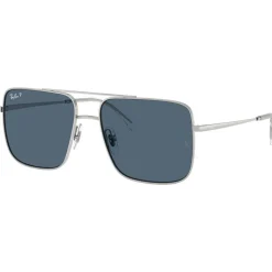 Lunettes de soleil Ray Ban RB3758 Ari Polished Silver Polar Blue