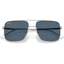 Lunettes de soleil Ray Ban RB3758 Ari Polished Silver Polar Blue
