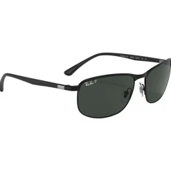 Lunettes de soleil Ray Ban RB3671CH Matte Black Chromance Dark Grey Polar