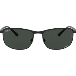 Lunettes de soleil Ray Ban RB3671CH Matte Black Chromance Dark Grey Polar
