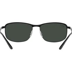 Lunettes de soleil Ray Ban RB3671CH Matte Black Chromance Dark Grey Polar