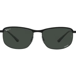 Lunettes de soleil Ray Ban RB3671CH Matte Black Chromance Dark Grey Polar