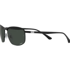 Lunettes de soleil Ray Ban RB3671CH Matte Black Chromance Dark Grey Polar