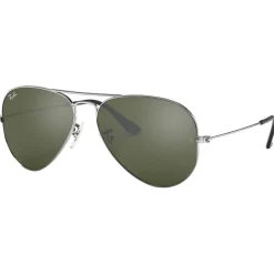 Lunettes de soleil Ray Ban RB3025 Aviator Polished Silver Grey