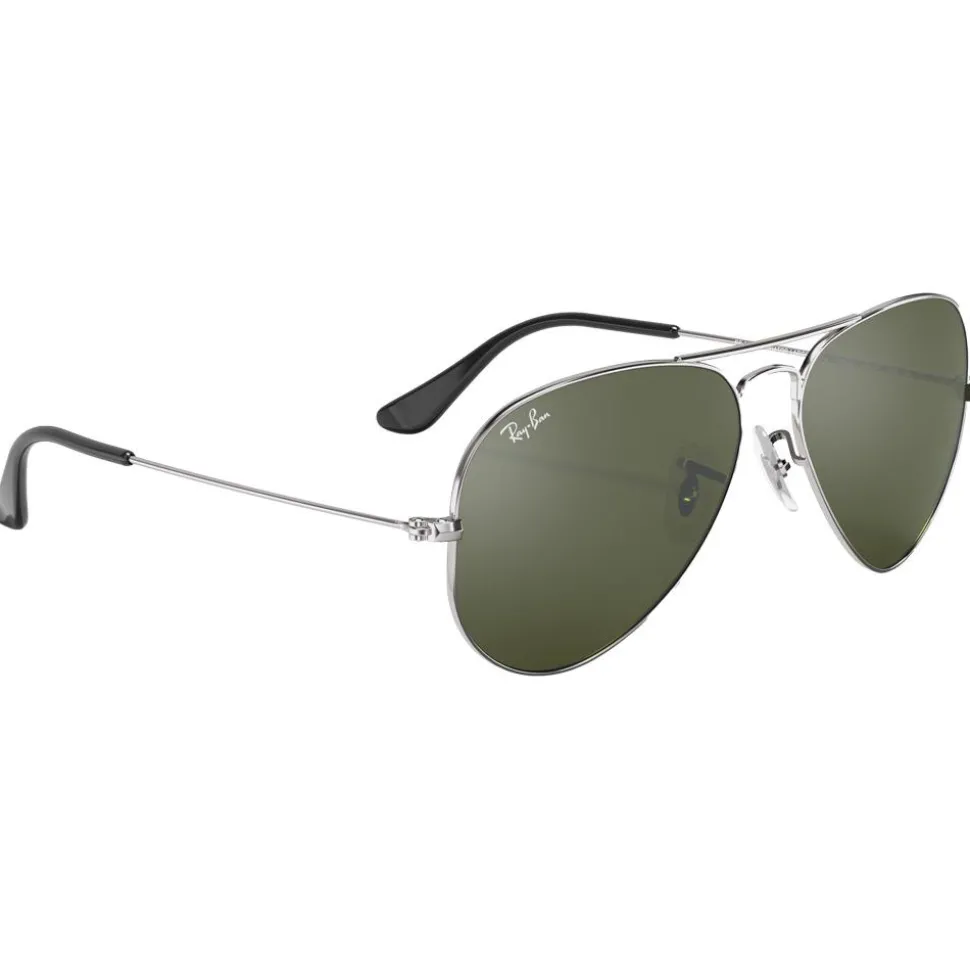 Lunettes de soleil Ray Ban RB3025 Aviator Polished Silver Grey