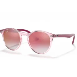 Lunettes de soleil Ray Ban RB9064S Kids Polished Pink Translucide Red Gradient Incolore