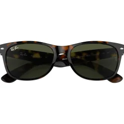 Lunettes de soleil Ray Ban RB2132 New Wayfarer Classic Polished Tortoise Green G-15