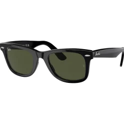 Lunettes de soleil Ray Ban RB2140 Original Wayfarer Classic Polished Black Green G-15