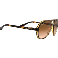 Lunettes de soleil Ray Ban RB4125 Cats 5000 Classic Polished Light Havana Gradient Light Brown