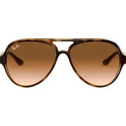 Lunettes de soleil Ray Ban RB4125 Cats 5000 Classic Polished Light Havana Gradient Light Brown