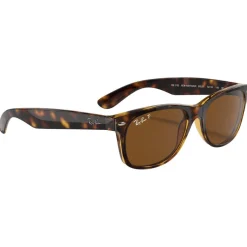 Lunettes de soleil Ray Ban RB2132 New Wayfarer Classic Polished Tortoise Brown B-15 Polarized