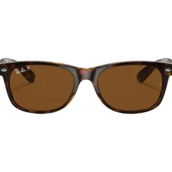 Lunettes de soleil Ray Ban RB2132 New Wayfarer Classic Polished Tortoise Brown B-15 Polarized
