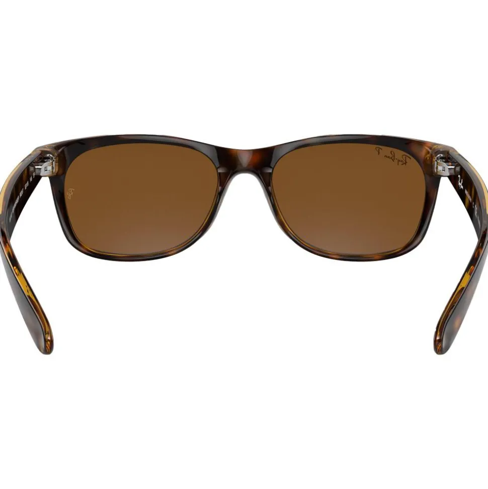 Lunettes de soleil Ray Ban RB2132 New Wayfarer Classic Polished Tortoise Brown B-15 Polarized