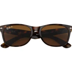 Lunettes de soleil Ray Ban RB2132 New Wayfarer Classic Polished Tortoise Brown B-15 Polarized