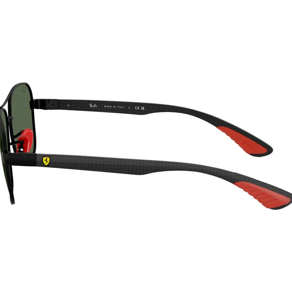 Lunettes de soleil Ray Ban RB8336M Scuderia Ferrari Collection Matte Black Matte Dark Green