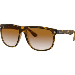 Lunettes de soleil Ray Ban RB4147 Boyfriend Polished Light Havana Gradient Light Brown