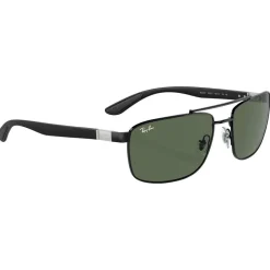 Lunettes de soleil Ray Ban RB3737 Polished Black Dark Green