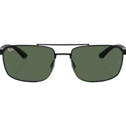 Lunettes de soleil Ray Ban RB3737 Polished Black Dark Green