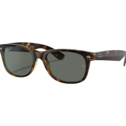 Lunettes de soleil Ray Ban RB2132 New Wayfarer Classic Polished Tortoise Green G-15 Polarized