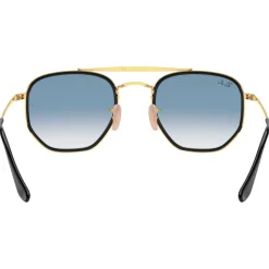Lunettes de soleil Ray Ban RB3648M Marshal II Polished Gold Gradient Light Blue