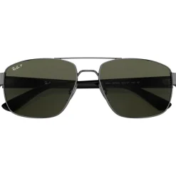 Lunettes de soleil Ray Ban RB3663 Polished Gunmetal Green G-15 Polar