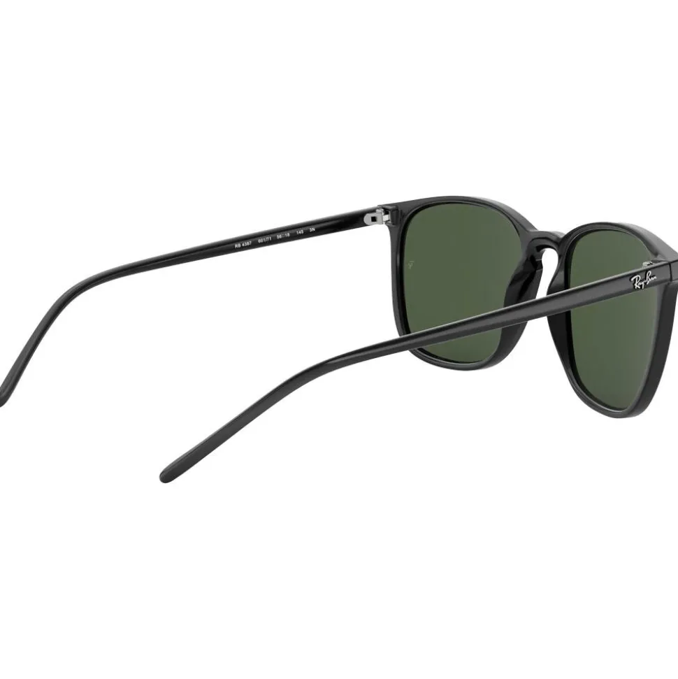 Lunettes de soleil Ray Ban RB4387 Polished Black Green G-15