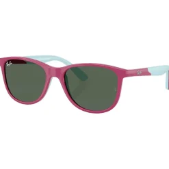 Lunettes de soleil Ray Ban RJ9077S Disney Sun Kids Lilo & Stitch Polished Fucsia Dark Green