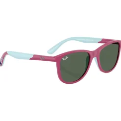 Lunettes de soleil Ray Ban RJ9077S Disney Sun Kids Lilo & Stitch Polished Fucsia Dark Green