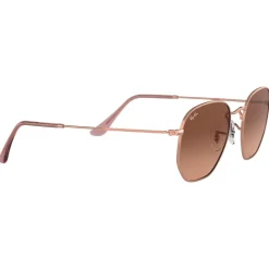 Lunettes de soleil Ray Ban RB3548N Hexagonal Flat Polished Copper Gradient Brown