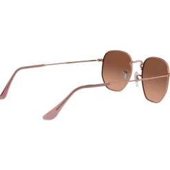 Lunettes de soleil Ray Ban RB3548N Hexagonal Flat Polished Copper Gradient Brown