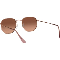 Lunettes de soleil Ray Ban RB3548N Hexagonal Flat Polished Copper Gradient Brown