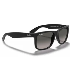 Lunettes de soleil Ray Ban RB4165 Justin Classic Matte Rubber Black Dark Grey Gradient