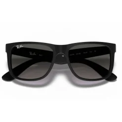 Lunettes de soleil Ray Ban RB4165 Justin Classic Matte Rubber Black Dark Grey Gradient