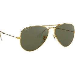 Lunettes de soleil Ray Ban RB3025 Aviator Classic Polished Gold Green G-15 Polar