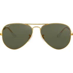 Lunettes de soleil Ray Ban RB3025 Aviator Classic Polished Gold Green G-15 Polar