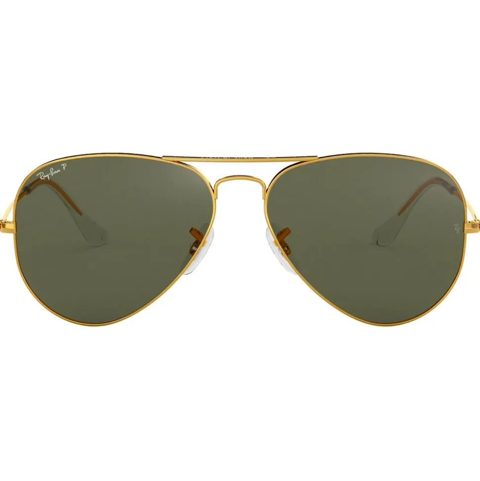 Lunettes de soleil Ray Ban RB3025 Aviator Classic Polished Gold Green G-15 Polar