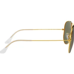 Lunettes de soleil Ray Ban RB3025 Aviator Classic Polished Gold Green G-15 Polar