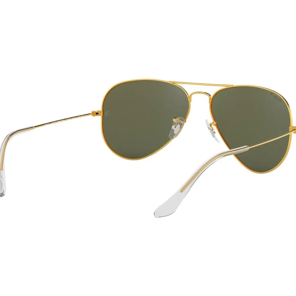 Lunettes de soleil Ray Ban RB3025 Aviator Classic Polished Gold Green G-15 Polar