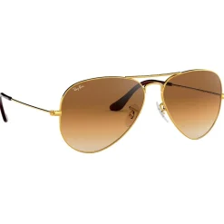 Lunettes de soleil Ray Ban RB3025 Aviator Polished Gold Light Brown Gradient