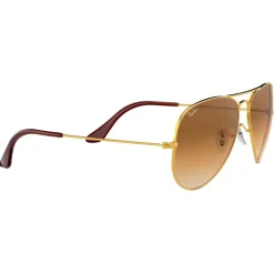 Lunettes de soleil Ray Ban RB3025 Aviator Polished Gold Light Brown Gradient